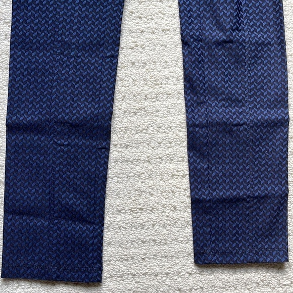 Le Château Blue & Black Legging Pants Size 0 Like New - Picture 3 of 10